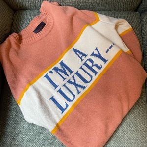 Rowing Blazers Gyles & George “I’m a Luxury” Sweater